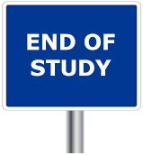 end of study